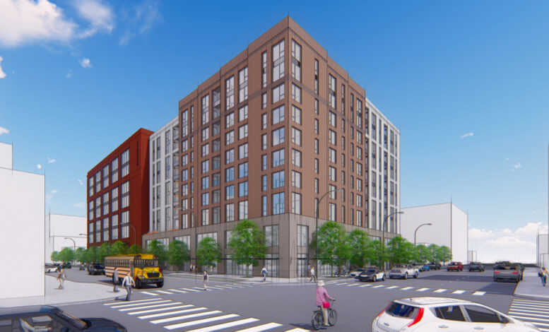 603 Jefferson Avenue & 750 Bradford Street view of the residential structure, design by STUDIOS Architecture and Van Meter Williams Pollack