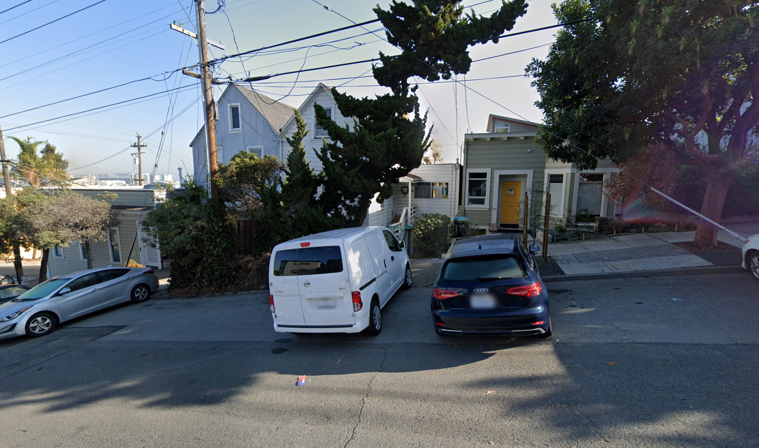611 Rhode Island Street (obscured by a tree), image via Google Street View