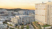 910 Marshall Street aerial view, rendering by HGA