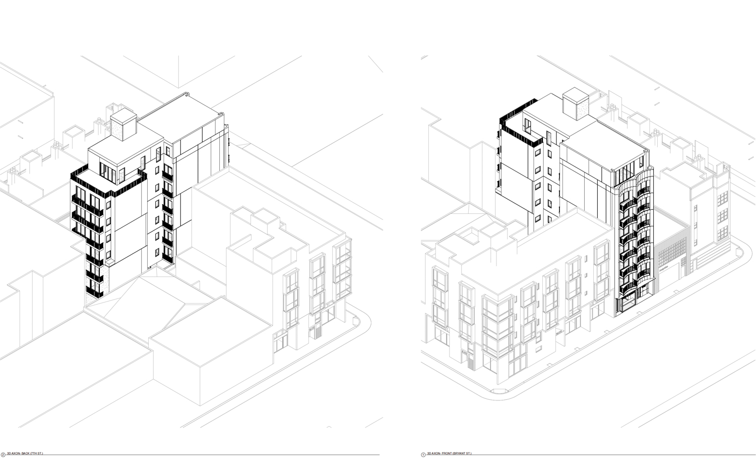 915 Bryant Street isometric view, illustration by Ogle Design
