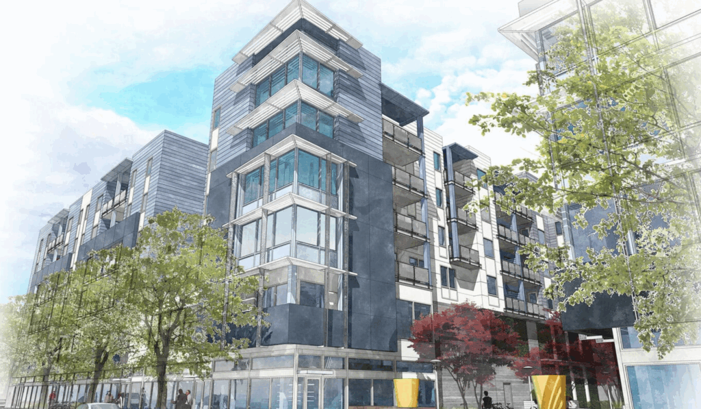 Bellarmino Place Rendering, image via John Steward Company