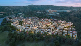 Clearview Housing aerial perspective, rendering by KTGY