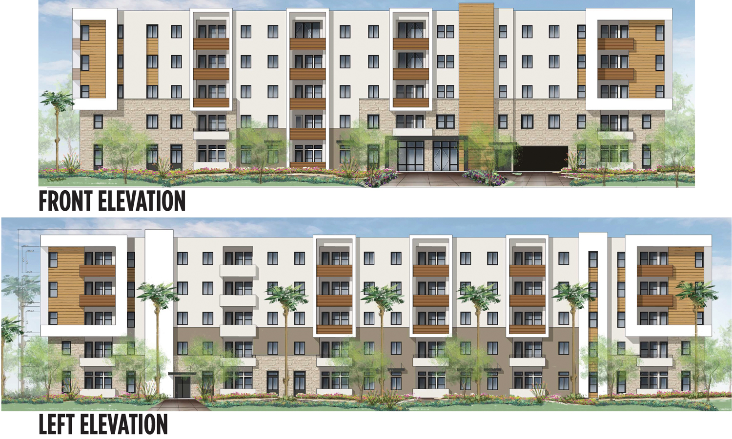 Harbor Bay Landing apartments, rendering by Woodley Architectural Group Inc