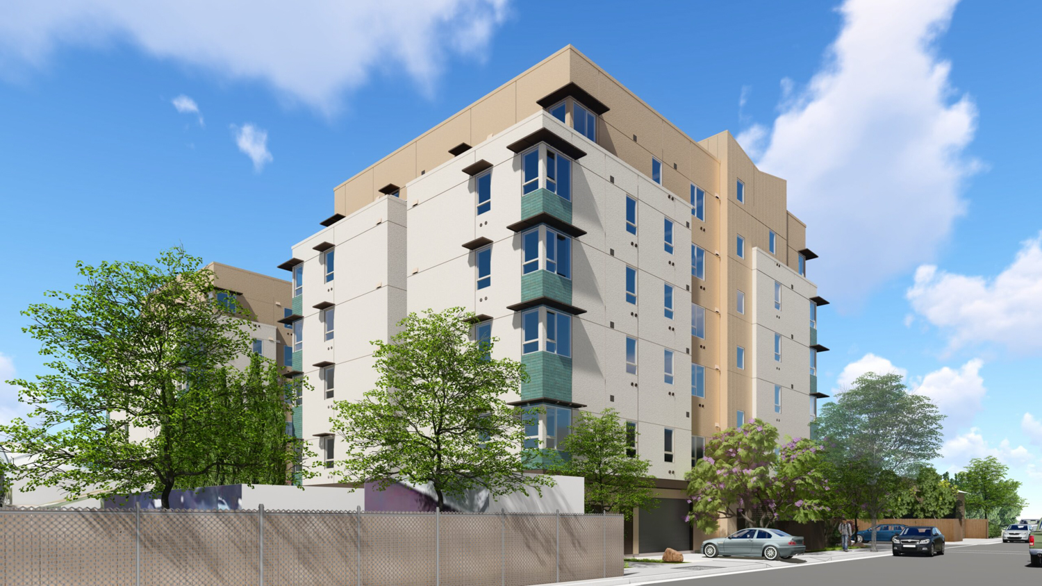 Monarch at Redwood side view, rendering by Van Meter Williams Pollack