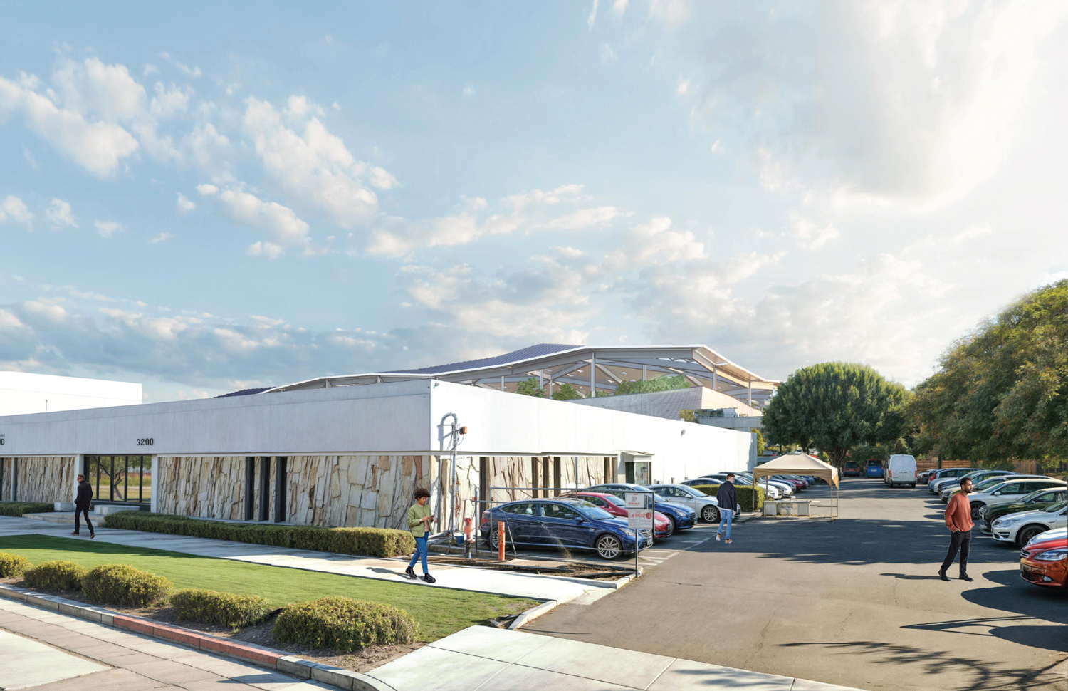 NVIDIA Starbase seen from Northwestern Parkway, rendering by Gensler