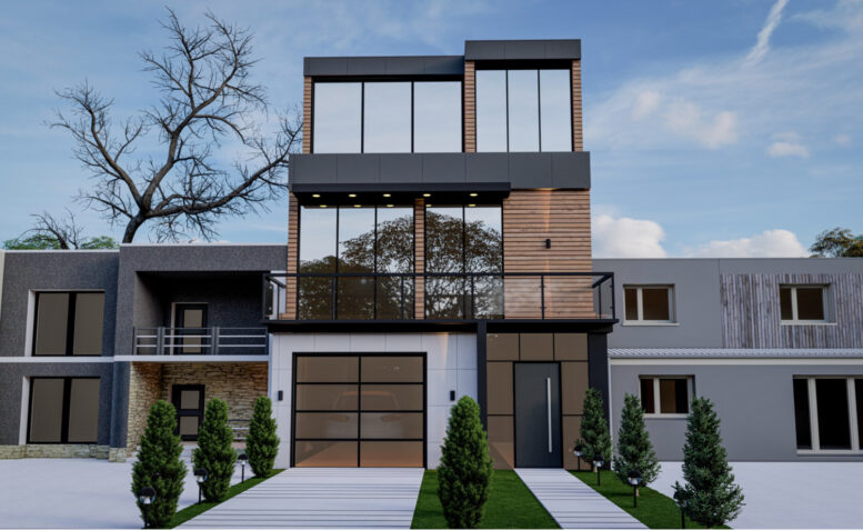 1173 Hollister Avenue front view, illustration by Atelier Design