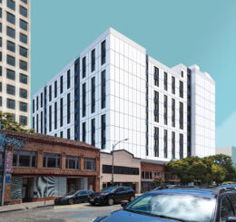1523 Harrison Street seen from 15th Street, rendering by oWow