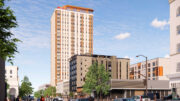 2029 University Avenue student housing iteration, illustration by SDT Architects