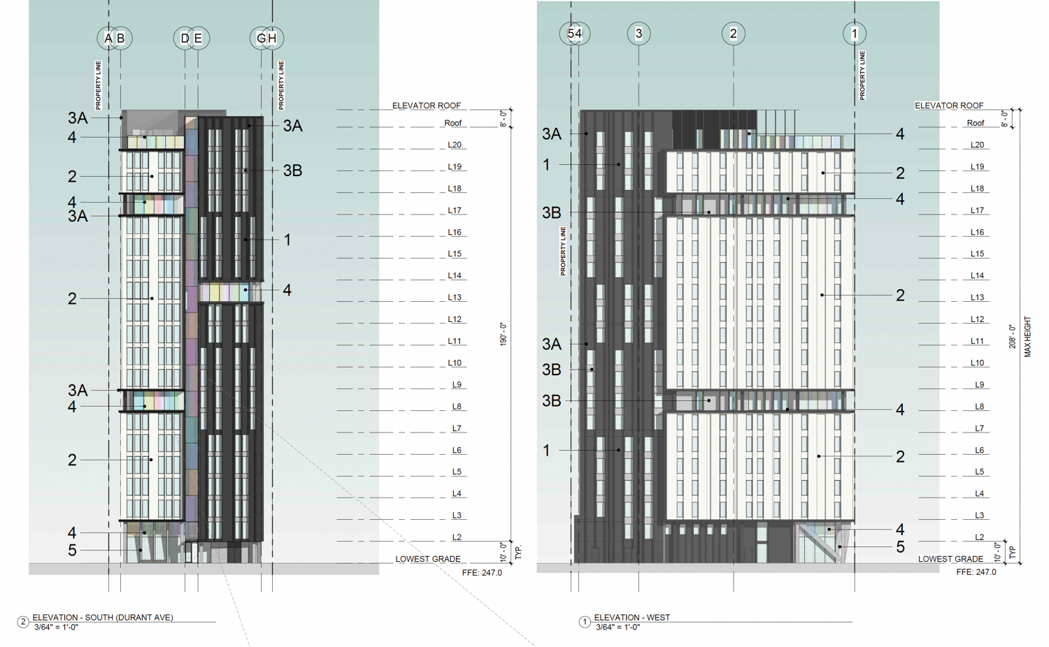 2425 Durant Avenue elevation, illustration by Yes Community Architects