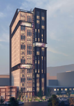 2425 Durant Avenue establishing view, rendering by Yes Community Architects