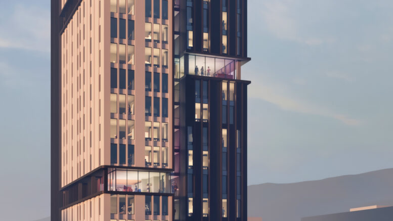 2425 Durant Avenue establishing view, rendering by Yes Community Architects