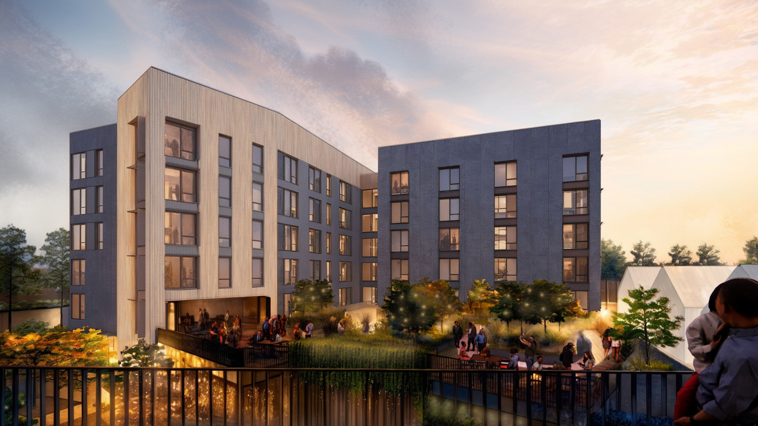 2453 Camino Ramon senior housing complex, rendering by Steinberg Hart
