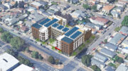 2500 76th Avenue aerial view, rendering by BAR Architects & Interiors