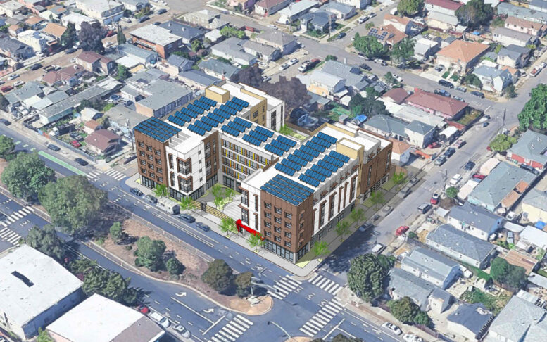 2500 76th Avenue aerial view, rendering by BAR Architects & Interiors