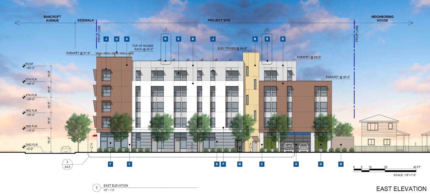 2500 76th Avenue east elevation, illustration by BAR Architects & Interiors