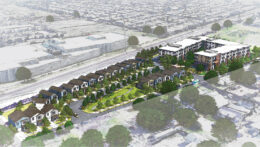 2900 Wah Avenue aerial view, rendering by Mogavero Architects