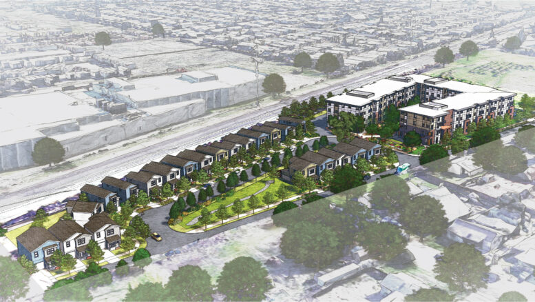 2900 Wah Avenue aerial view, rendering by Mogavero Architects