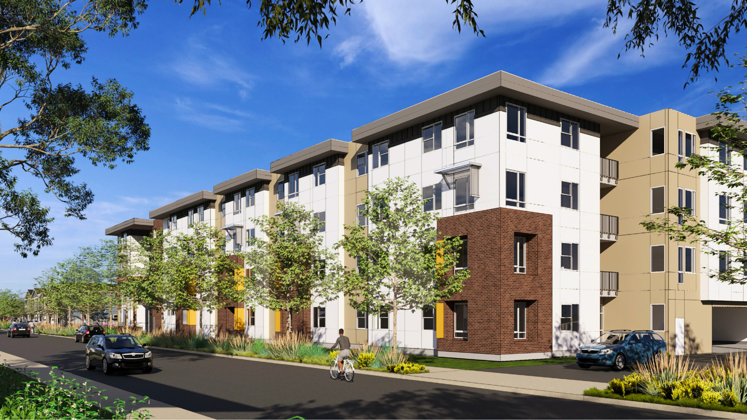 2900 Wah Avenue apartments, rendering by Mogavero Architects