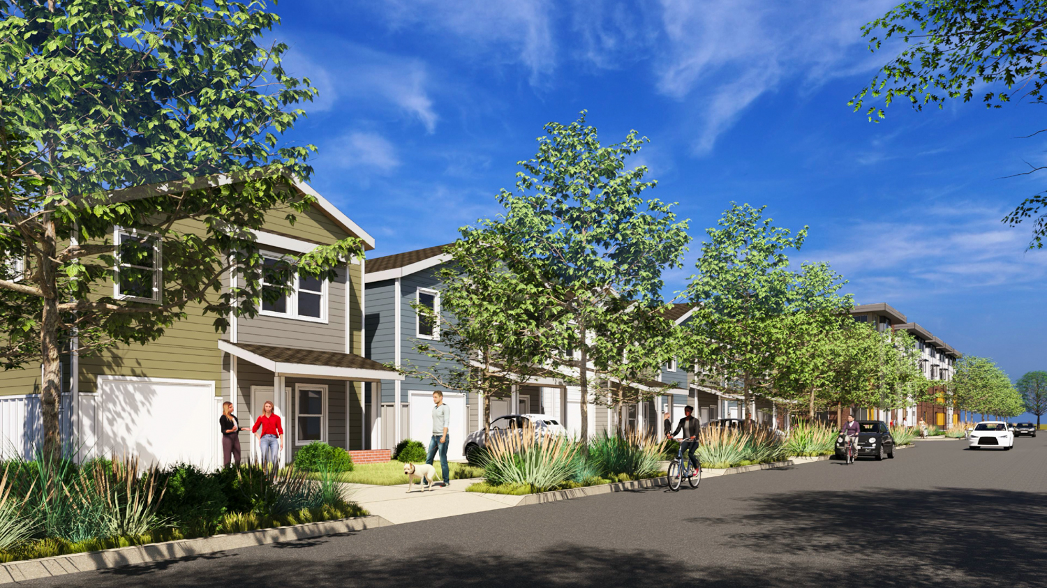 2900 Wah Avenue homes, rendering by Mogavero Architects
