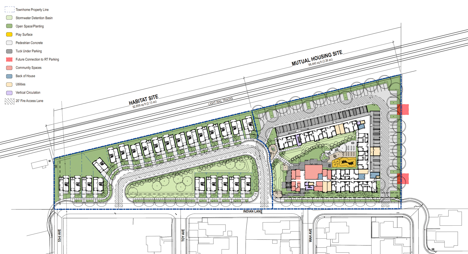 2900 Wah Avenue site map, illustration by Mogavero Architects