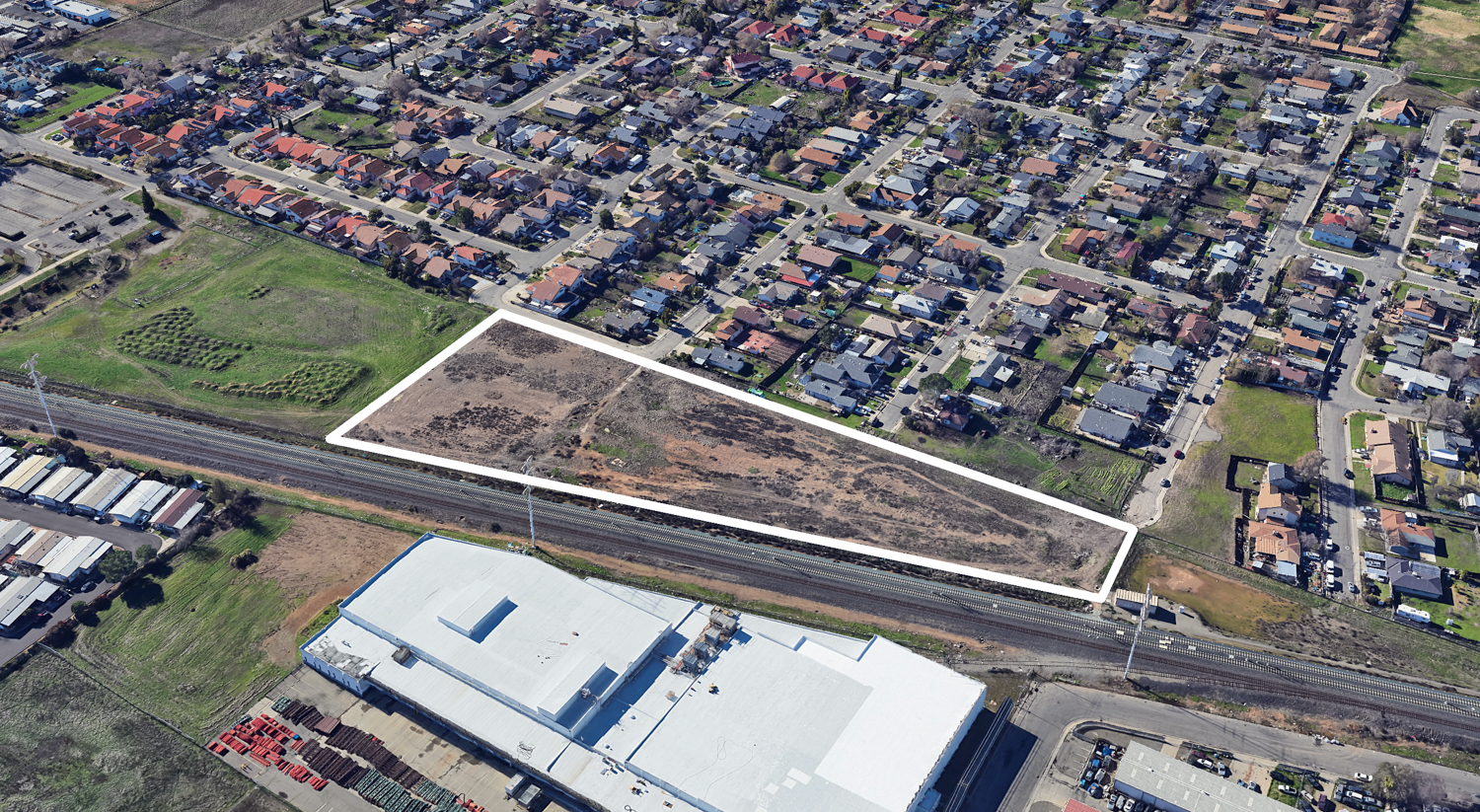 2900 Wah Avenue site outlines approximately by YIMBY, image via Google Satellite