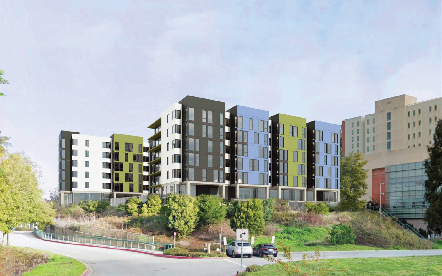 375 Laguna Honda Boulevard, rendering by Herman Coliver Locus Architecture