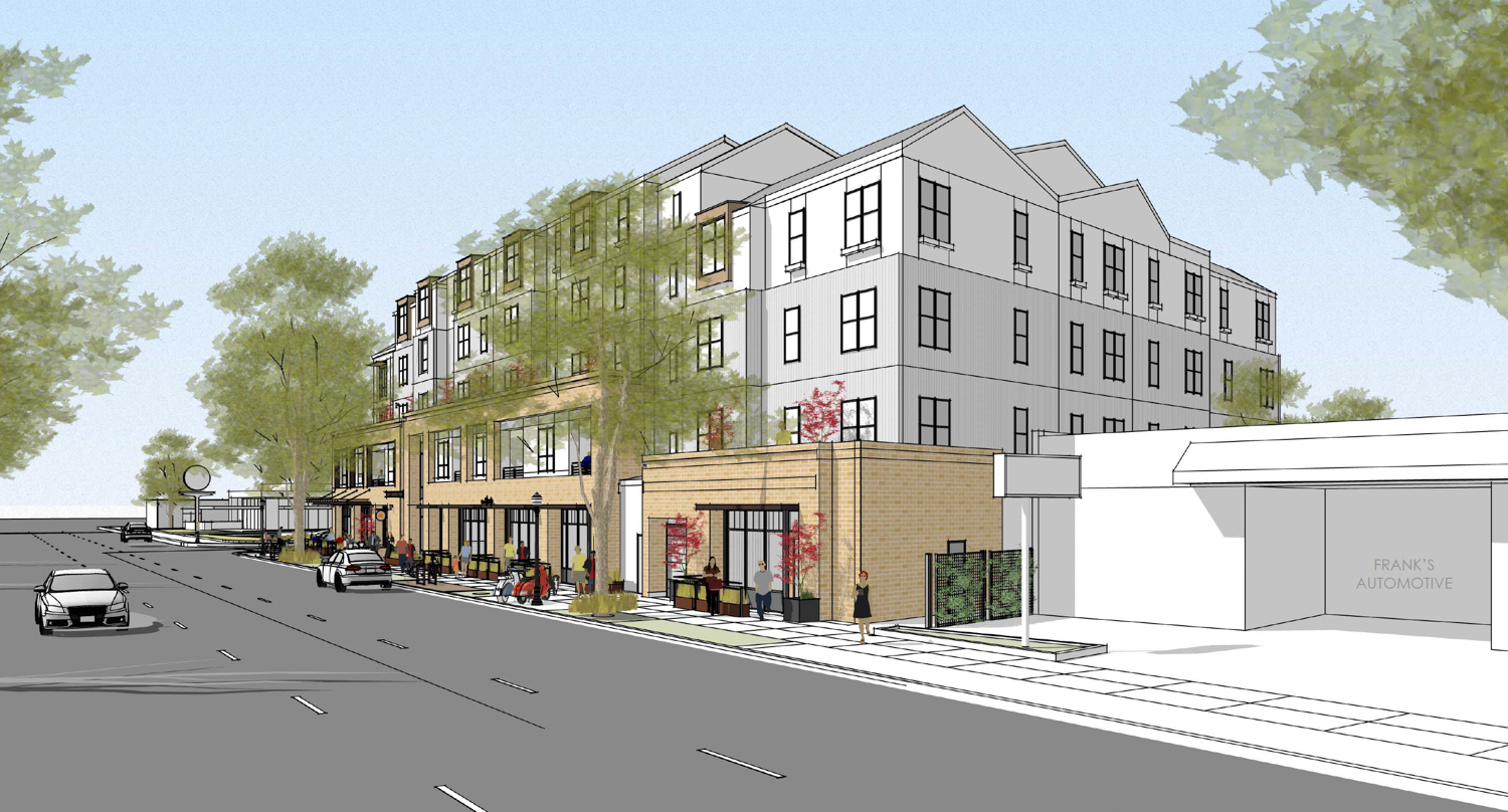 5230 Folsom Boulevard street view, rendering by Vrilakas Groen Architects