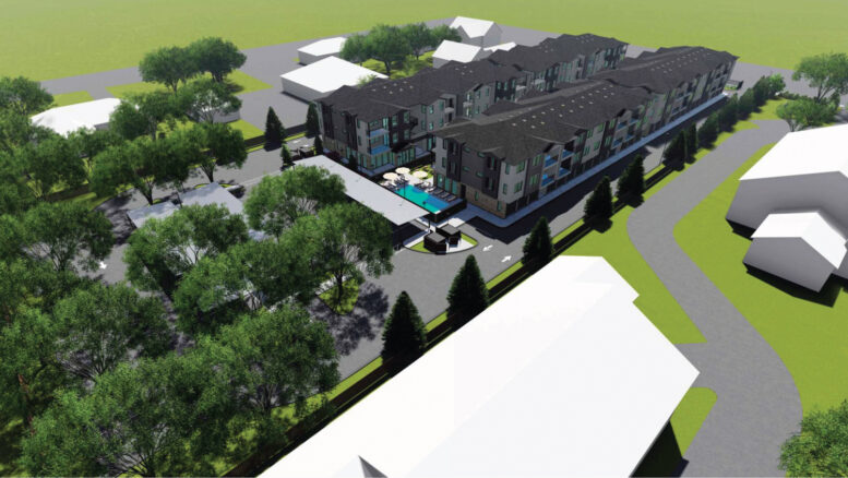 5429 Marconi Avenue aerial view, illustration by Tangent Design & Engineerings