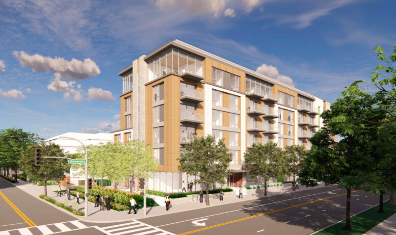 660 University Avenue establishing view, rendering by KSH Architects