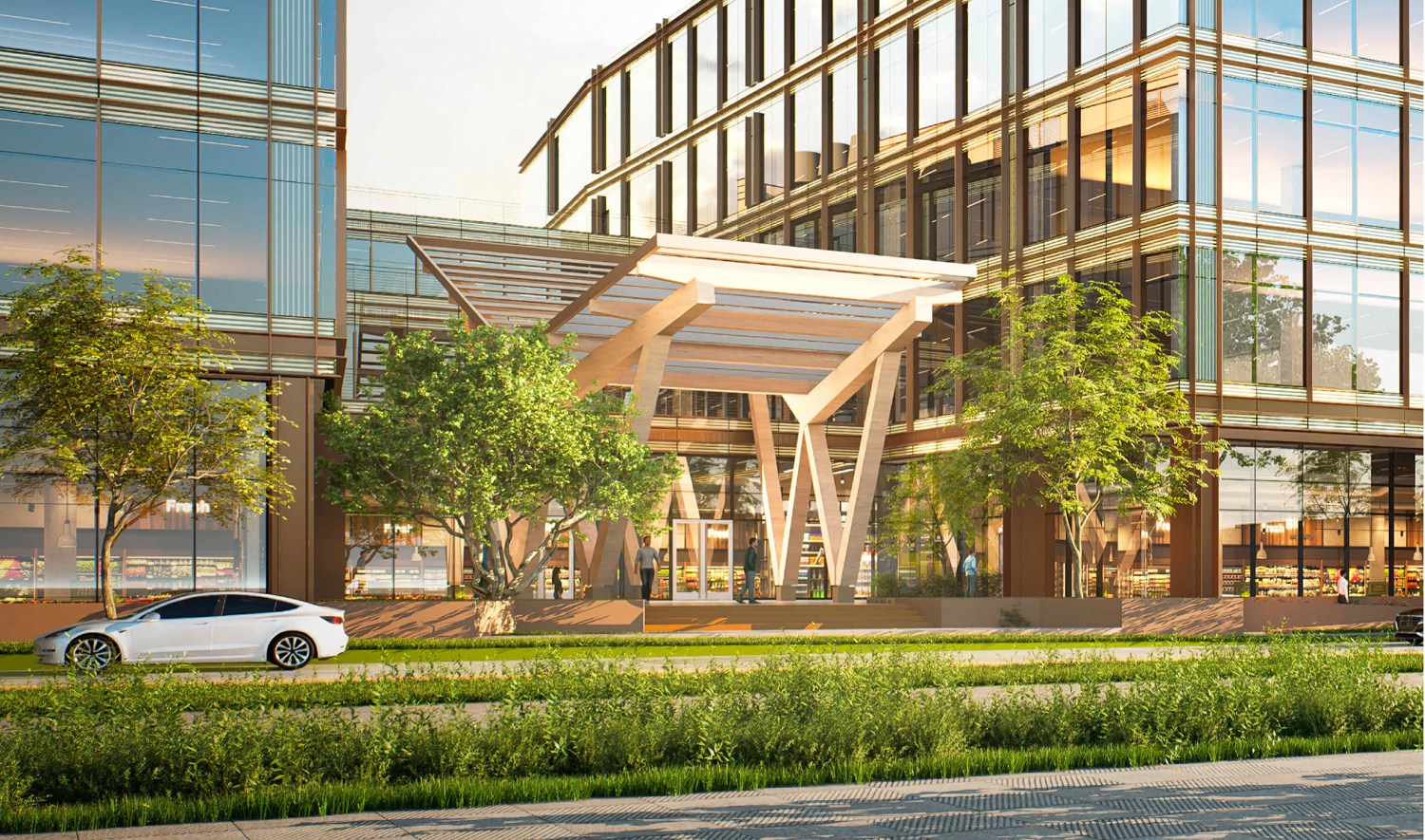789 Old County Road, rendering by DES and Pickard Chilton