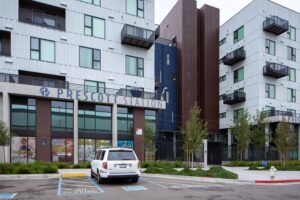 Prescott Station lobby entrance, image by author