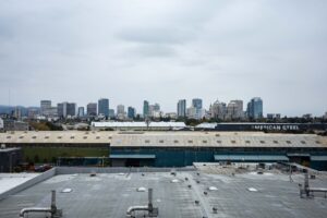 Prescott Station view from the rooftop balcony, image by author
