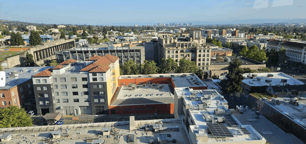 Sample View From Upper Stories Facing South, image via Google Maps