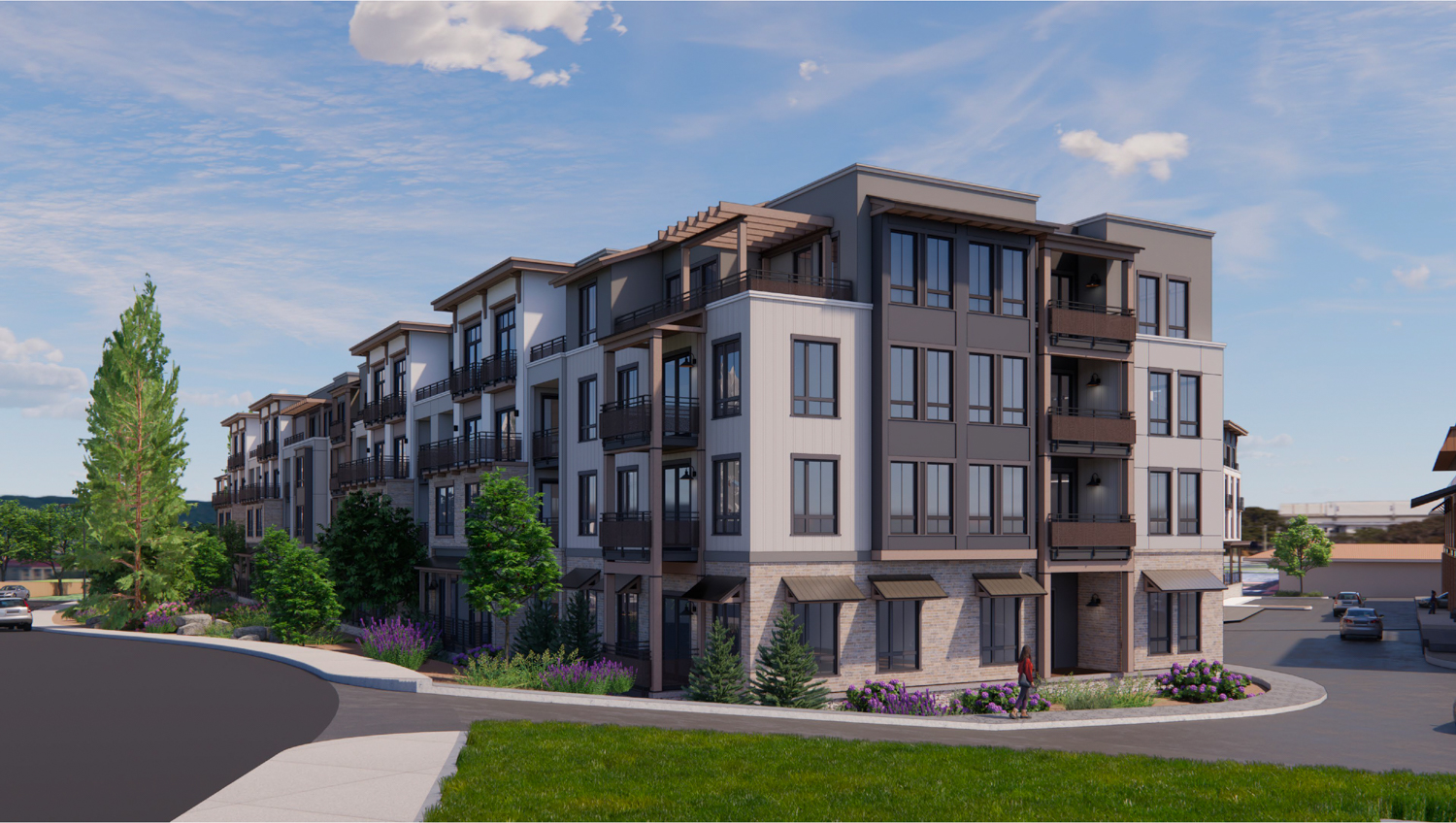 107 Town and Country Drive apartments, rendering by LPAS Architecture & Design