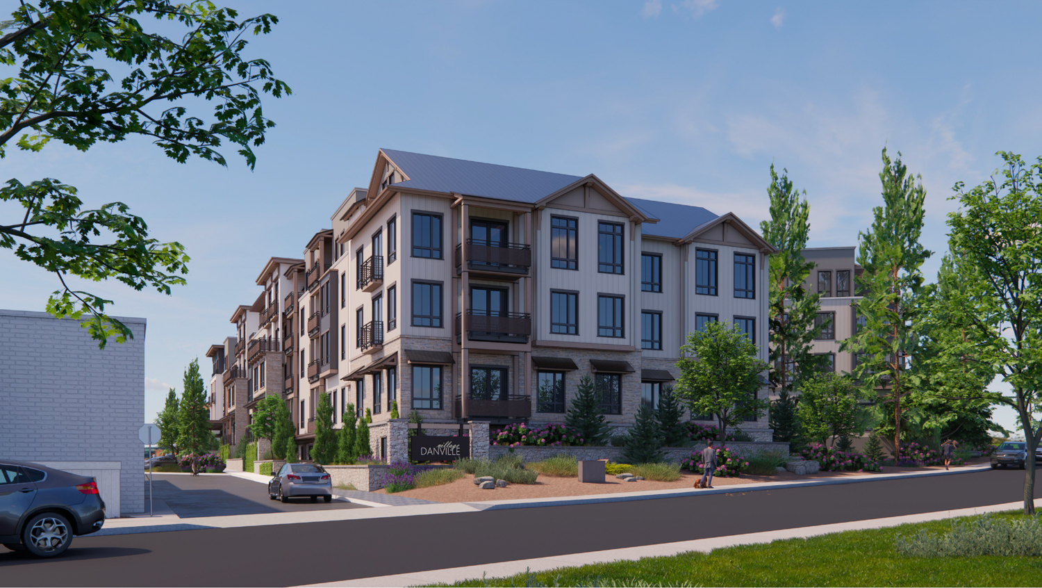 107 Town and Country Drive car entrance, rendering by LPAS Architecture & Design