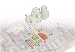 1335 Webster Street master plan, illustration by Multistudio