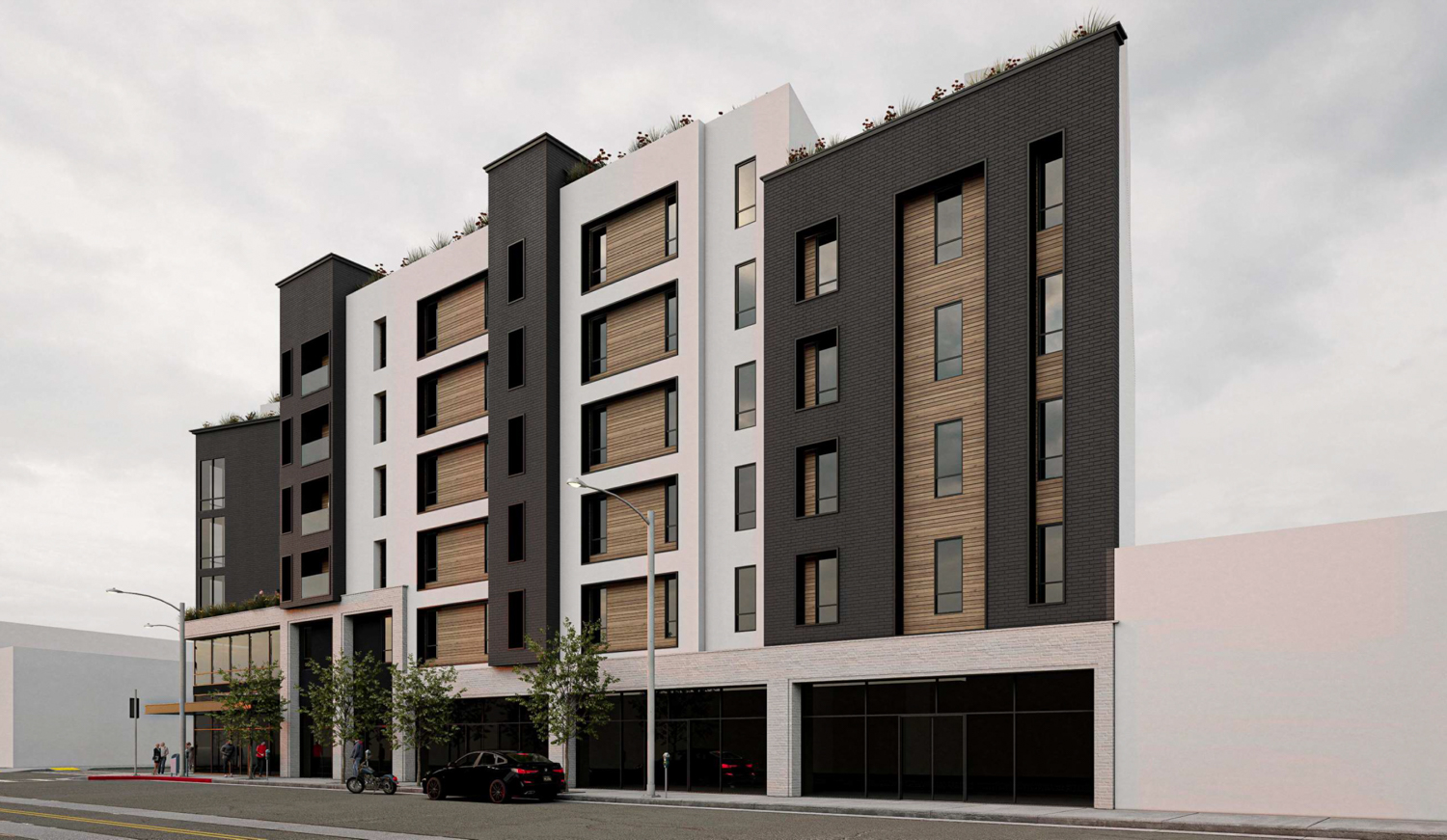 1601 Ocean Avenue street view, rendering by S-AC Design Group