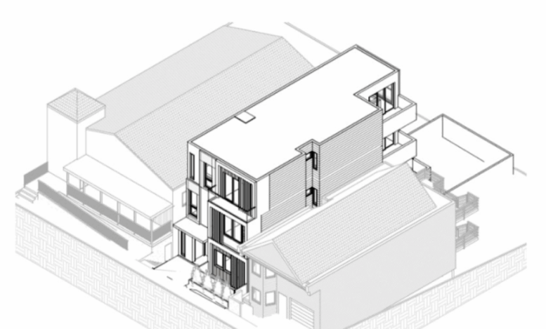 1750 Oakdale Avenue Rendering, image by Winder Gibson Architects