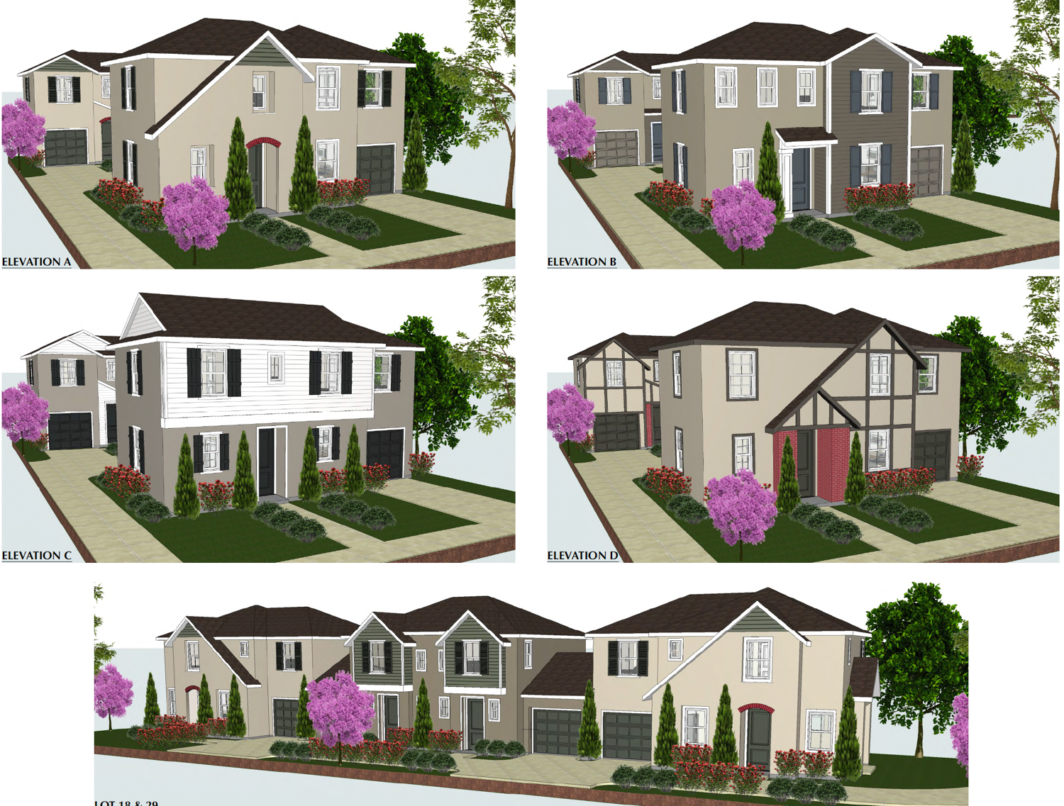 1976 Edgewater Road architecture views, illustration by Studio 81