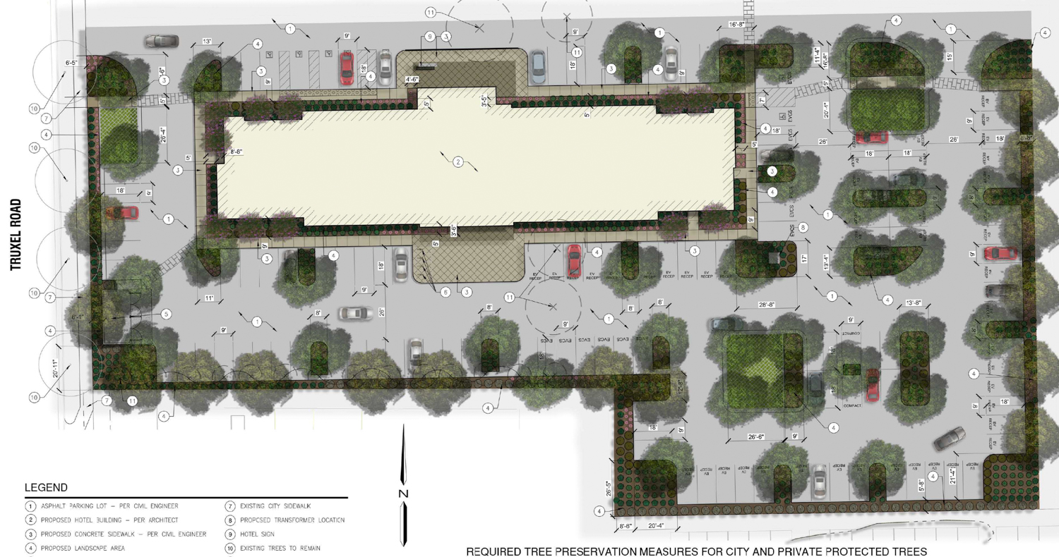 2270 Del Paso Road site plan, illustration by BRR Architects