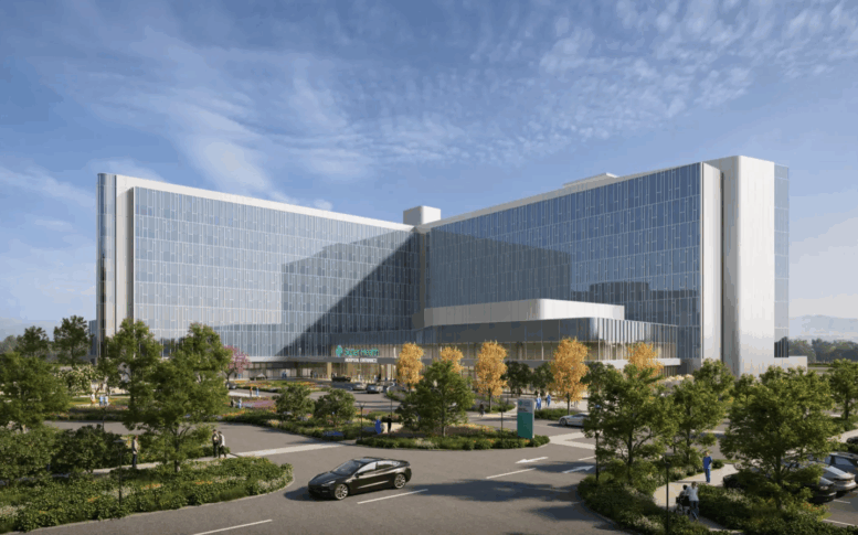 2831 Mission College Boulevard Hospital Rendering, image via Sutter Health