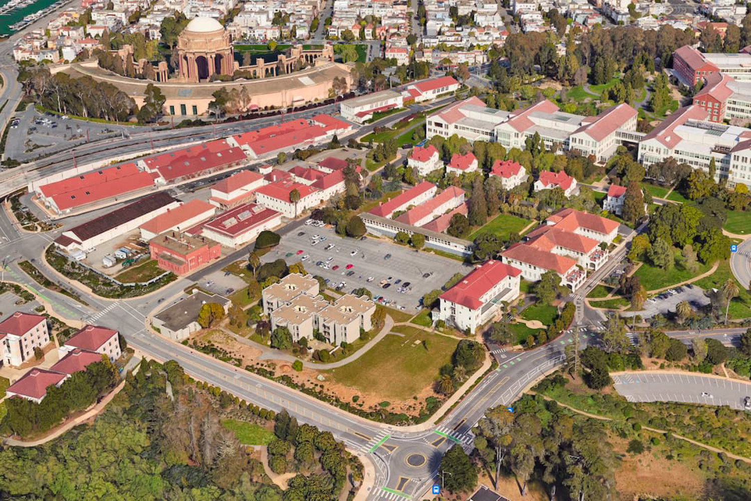 Letterman Residential project existing condition, image via Presidio Trust