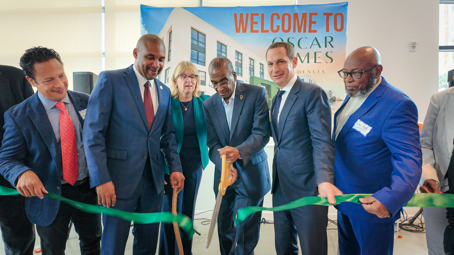 Oscar James Residences ribbon-cutting ceremony, image courtesy project team
