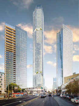 10 South Van Ness establishing view, rendering via Arcadis