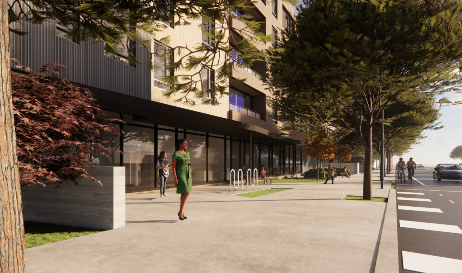 1207 North Capitol Avenue main lobby, rendering by Form4 Architecture