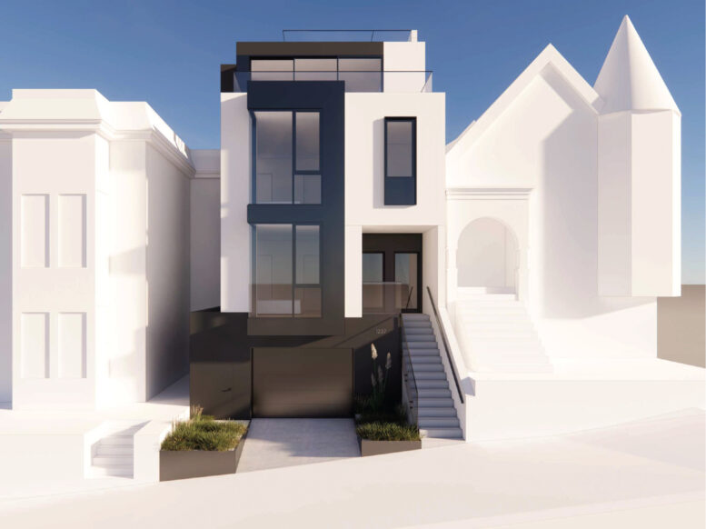 1237 19th Street front view, rendering by Pristereo