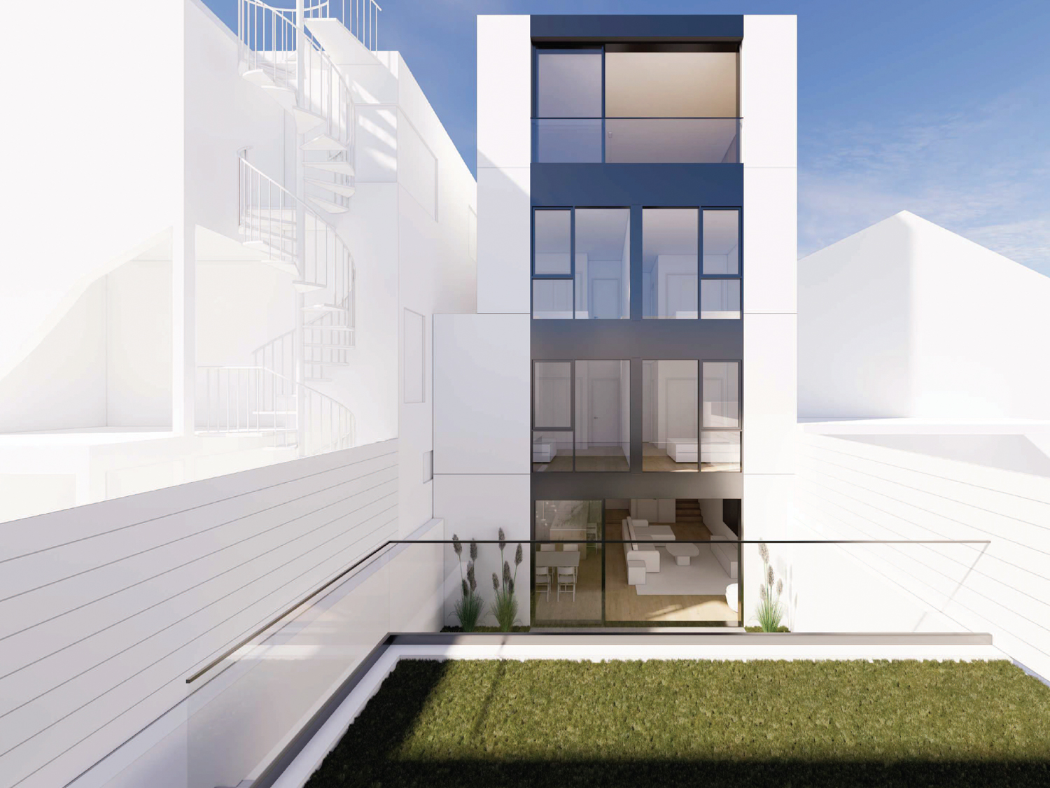 1237 19th Street rear view, rendering by Pristereo