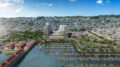 15 Marina Boulevard aerial view, rendering by Arquitectonica