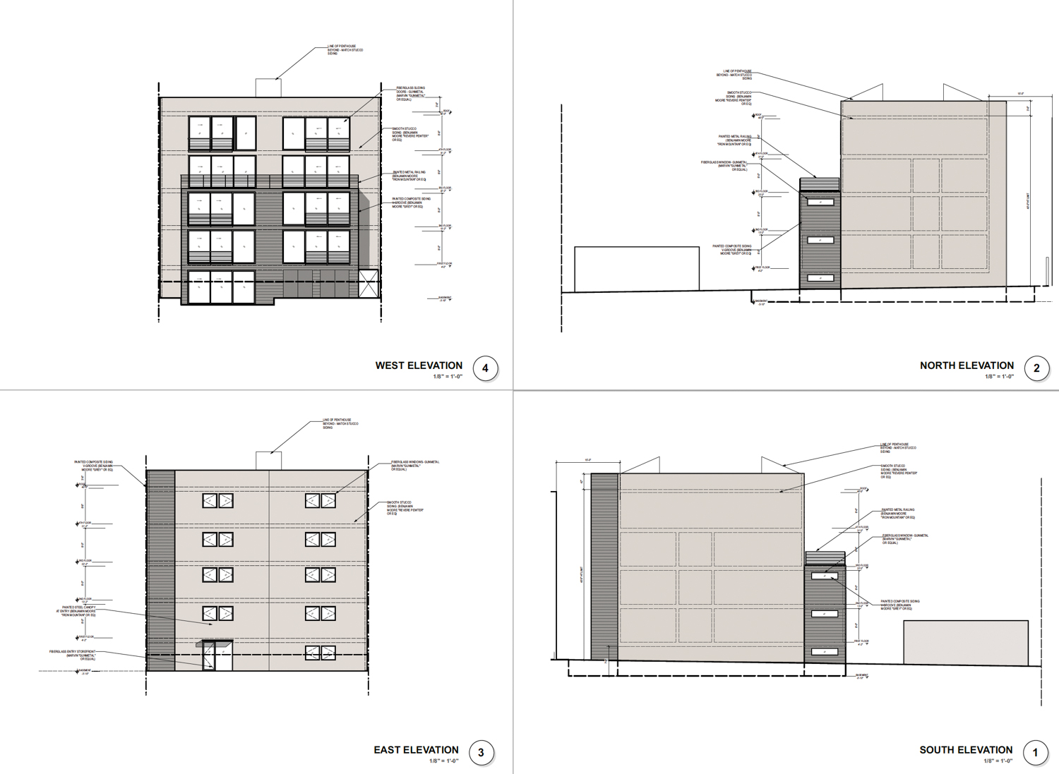 241 Dolores Street rear-yard expansion elevation, illustration by Knock Architecture & Design