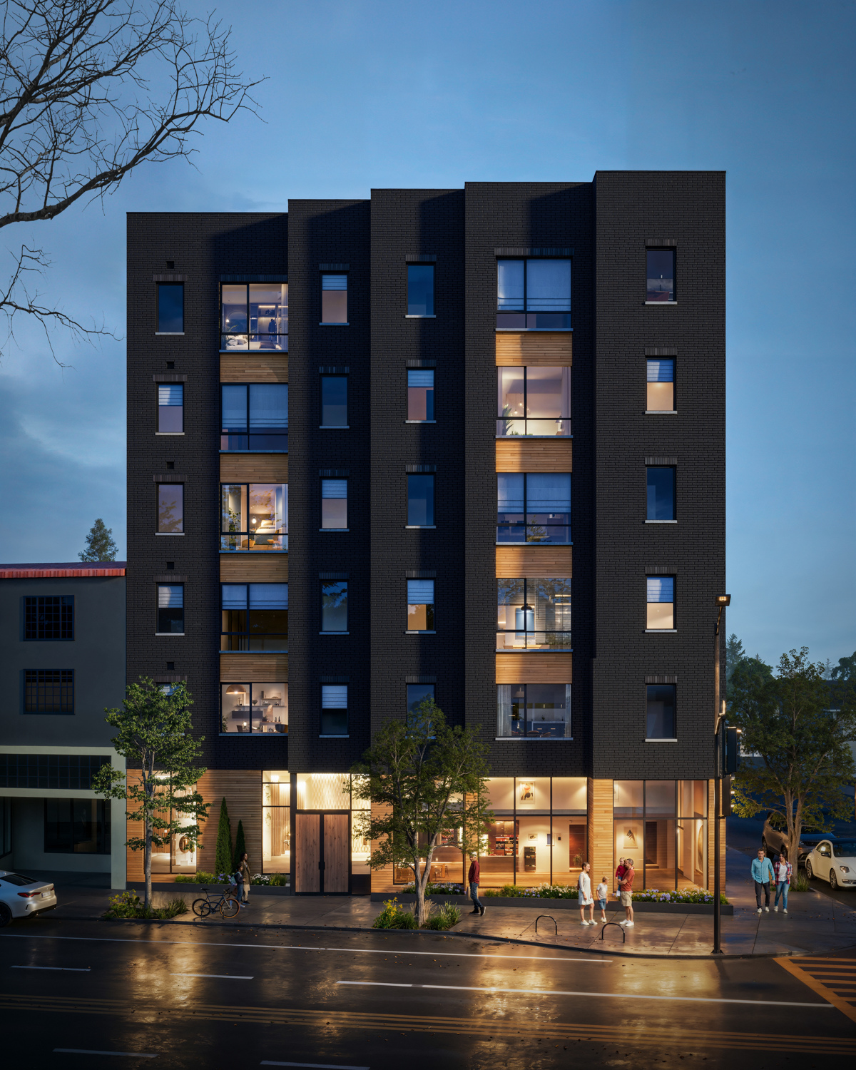 2800 Telegraph Avenue elevation, rendering by Via Design Build